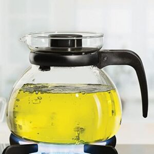 Borosil Carafe-1.5Ltr Strainer In Lid Black