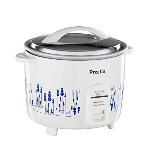 Preethi Rice Cooker- Glitter 1.0 LTR (Single Pan)