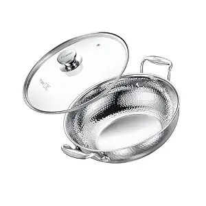 Prestige Triply Hammered Cookware Kadai 24Cm
