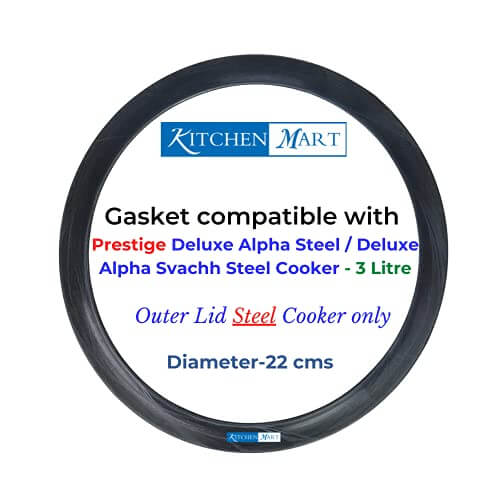 Prestige Gasket for Deluxe Alpha/Alpha Svachh Steel Pressure Cooker (3L)