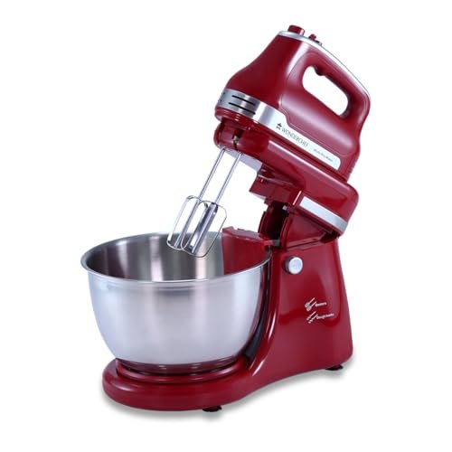 Wonderchef Stand Mixer-Revo Crimson Edge 300W