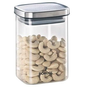 Borosil-Classic Square Jar 1Ltr