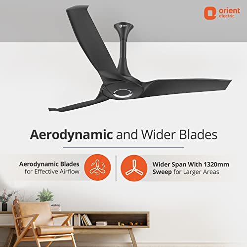 ORIENT CEILING FAN-AEROSTORM 1320MM CHARCOAL GREY - Image 2