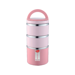 Pigeon Thermo Warm & Fresh-Fresh Tiffin Box 3- Pink