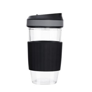 Borosil Glass Travel Mug with Silicone Sleeve