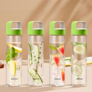 Borosil Glass W/B-Neo Green Lid 550Ml