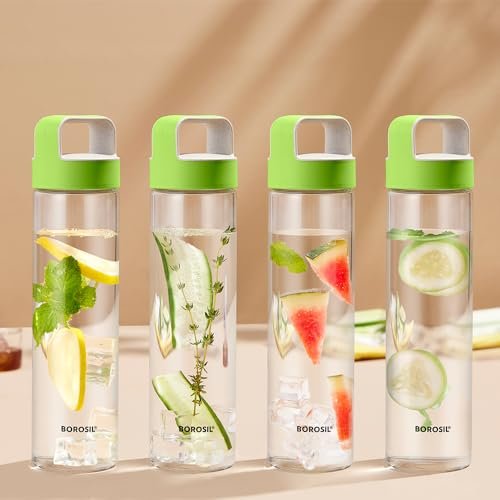 Borosil Glass W/B-Neo Green Lid 550Ml