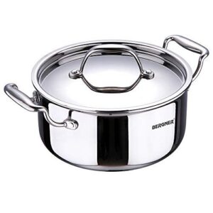 Bergner Casserole-Argent Triply 4.1Ltr
