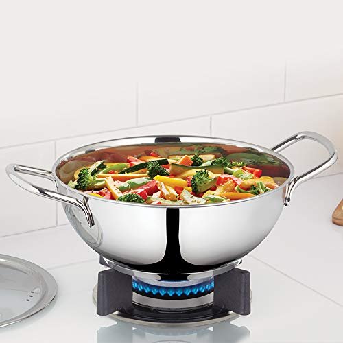 Borosil Deep Kadhai-Impact 2.8Ltr W/Lid
