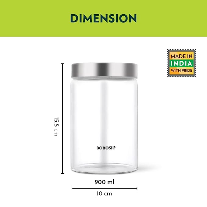 Borosil Endura Air-Tight Glass Jar