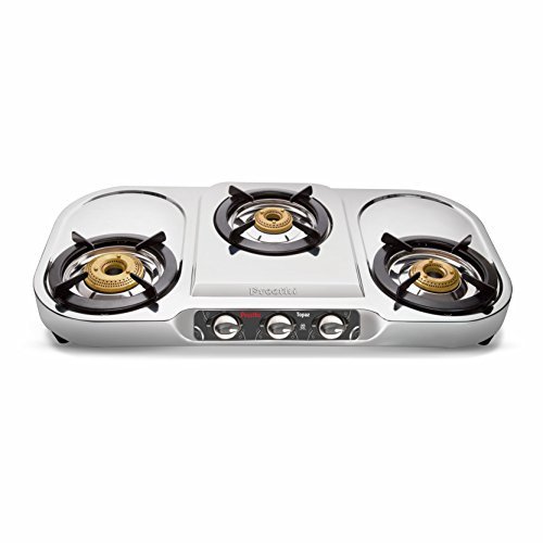 Preethi Gas Stove-Topaz 3B SS