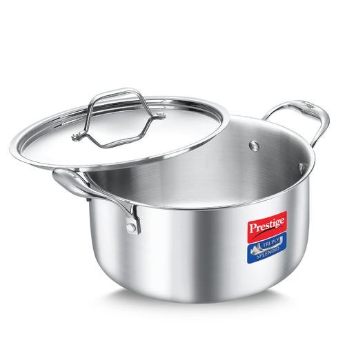 Prestige Triply Splendid Cookware Casserole With Lid 18Cm