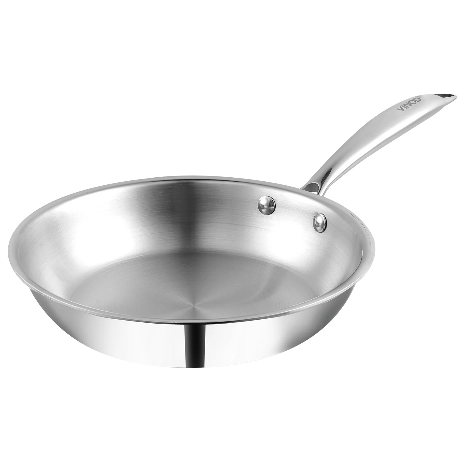 Vinod Platinum Triply Stainless Steel Frypan (Induction Friendly)