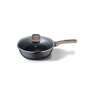 Bergner Non-Stick Deep Frypan with Glass Lid