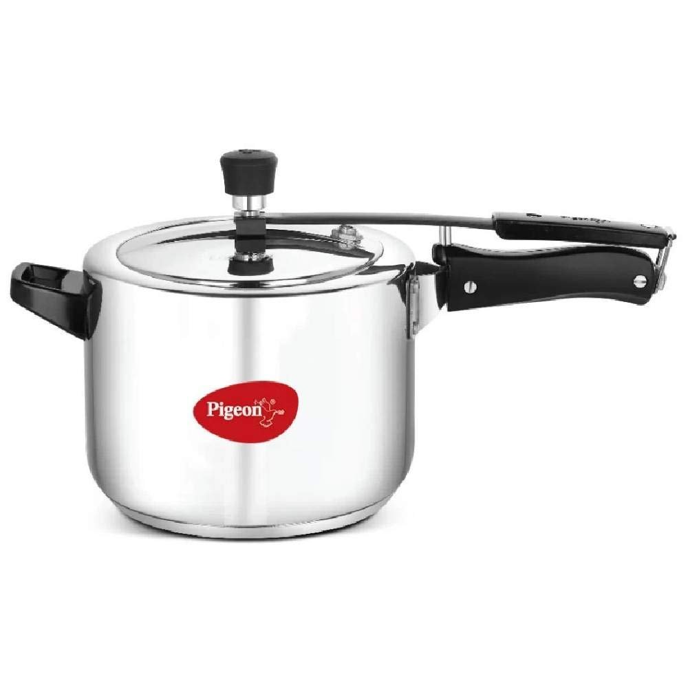 Pigeon Inox Pro Pressure Cooker 5 LTR Inner Lidib-SS