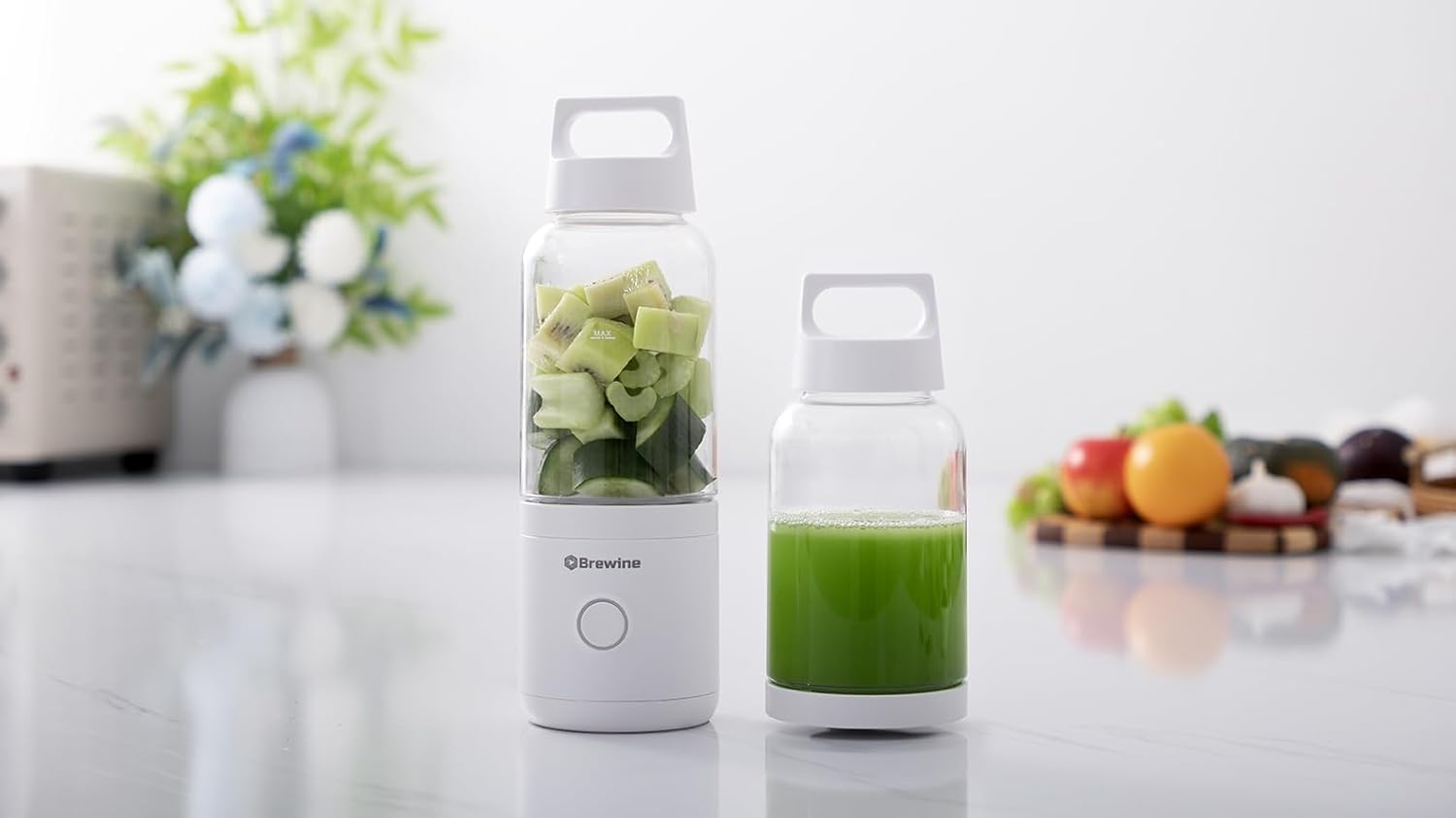 Brewine 2-in-1 Portable Blender & Grinder