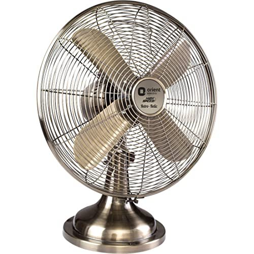 Orient Table Fan-Retro Relic 300W Pewter Finish