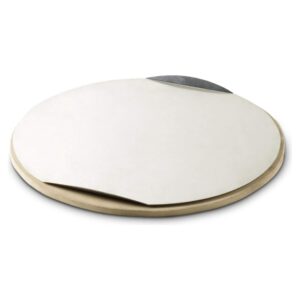 Weber Original Round Pizza Stone with Baking Tray, 26 cm, Brown