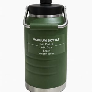 Vacuum Bottle Large Insulated Water Hot/cold Drink All Day, 2 Litre (Green/orange /navy blue )