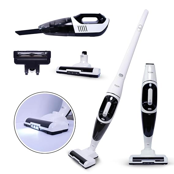 Tesora Vacuum Cleaner for Home, Cordless, 360 Degree Full Flexibility with Adjustable Speed, 2000mAh Battery, Cordless with Dust Cap, 220W, Hepa and Stainless Filter