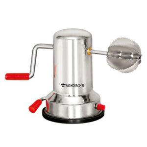 Stainless Steel Coconut Scraper for Kitchen, Vacuum Base, Rotatable Handle, Manual Operation, Silver
