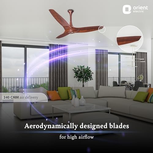 ORIENT CEILING FAN AEROQUIET 1200MM WOODEN - Image 2