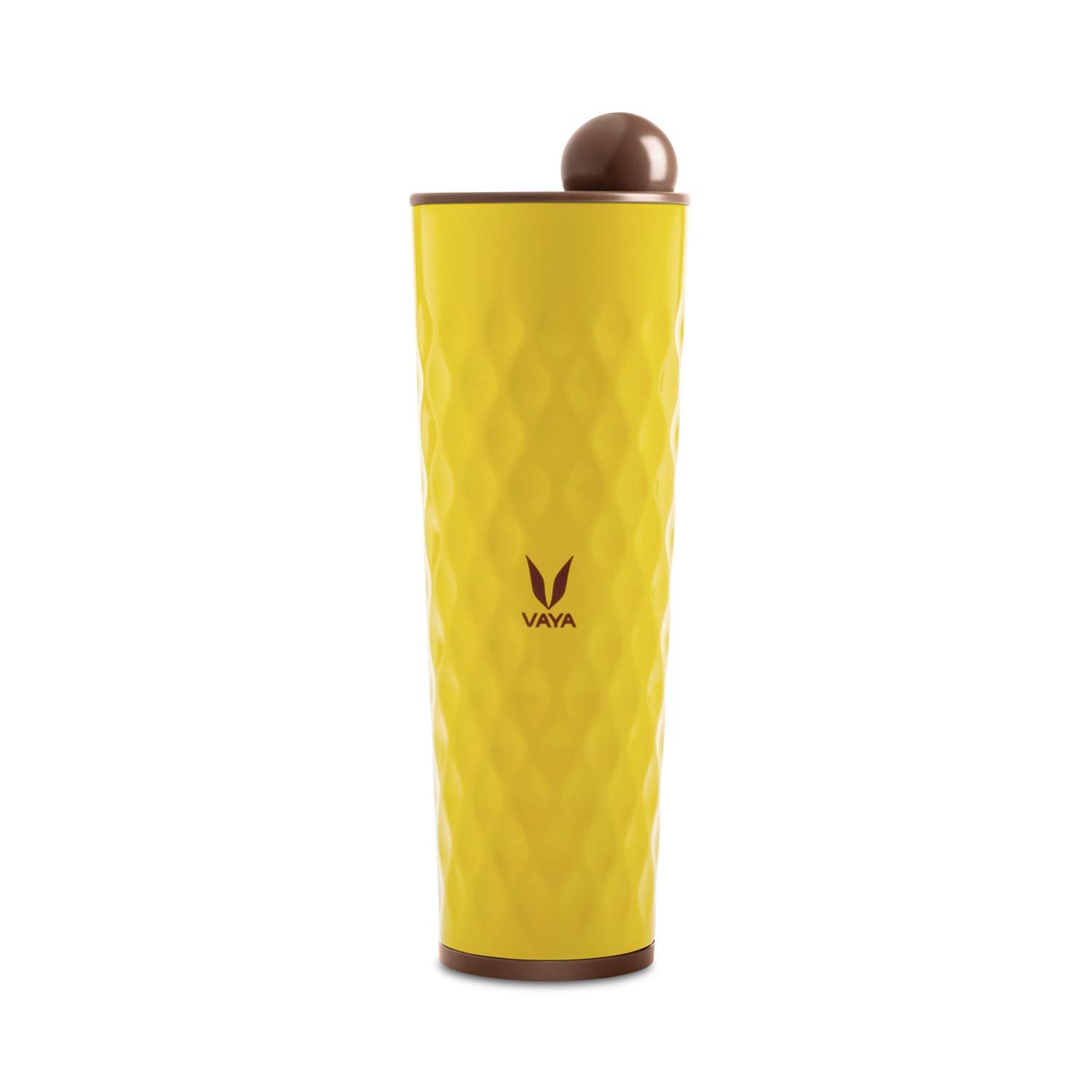 Vaya Drynk With Globe Lid 600Ml (Yellow)
