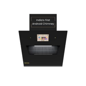 Beyond Eris Filterless Slant Kitchen Chimney with Smart Android Dashboard & Speakers