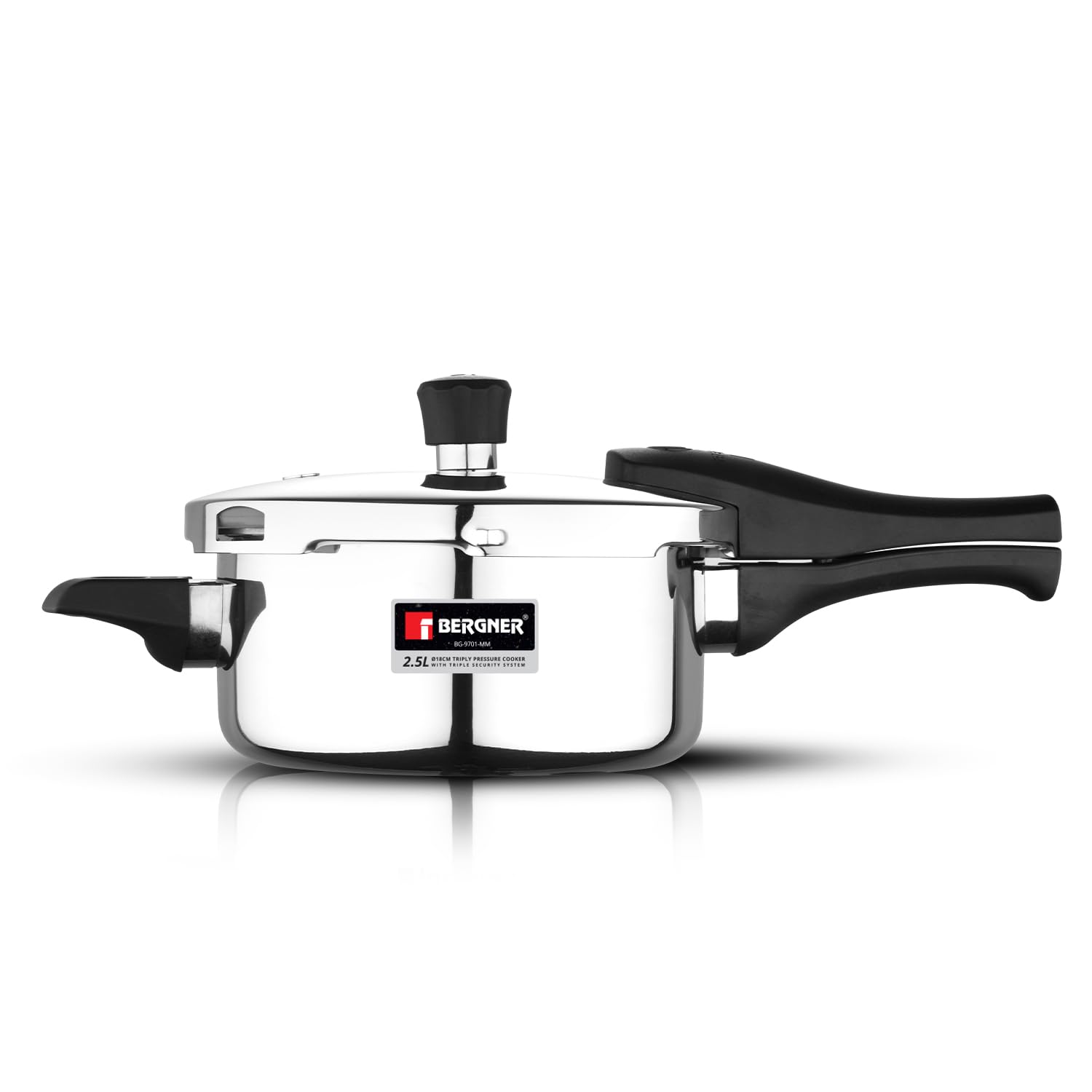 Bergner Argent Triply Stainless Steel Pressure Cooker