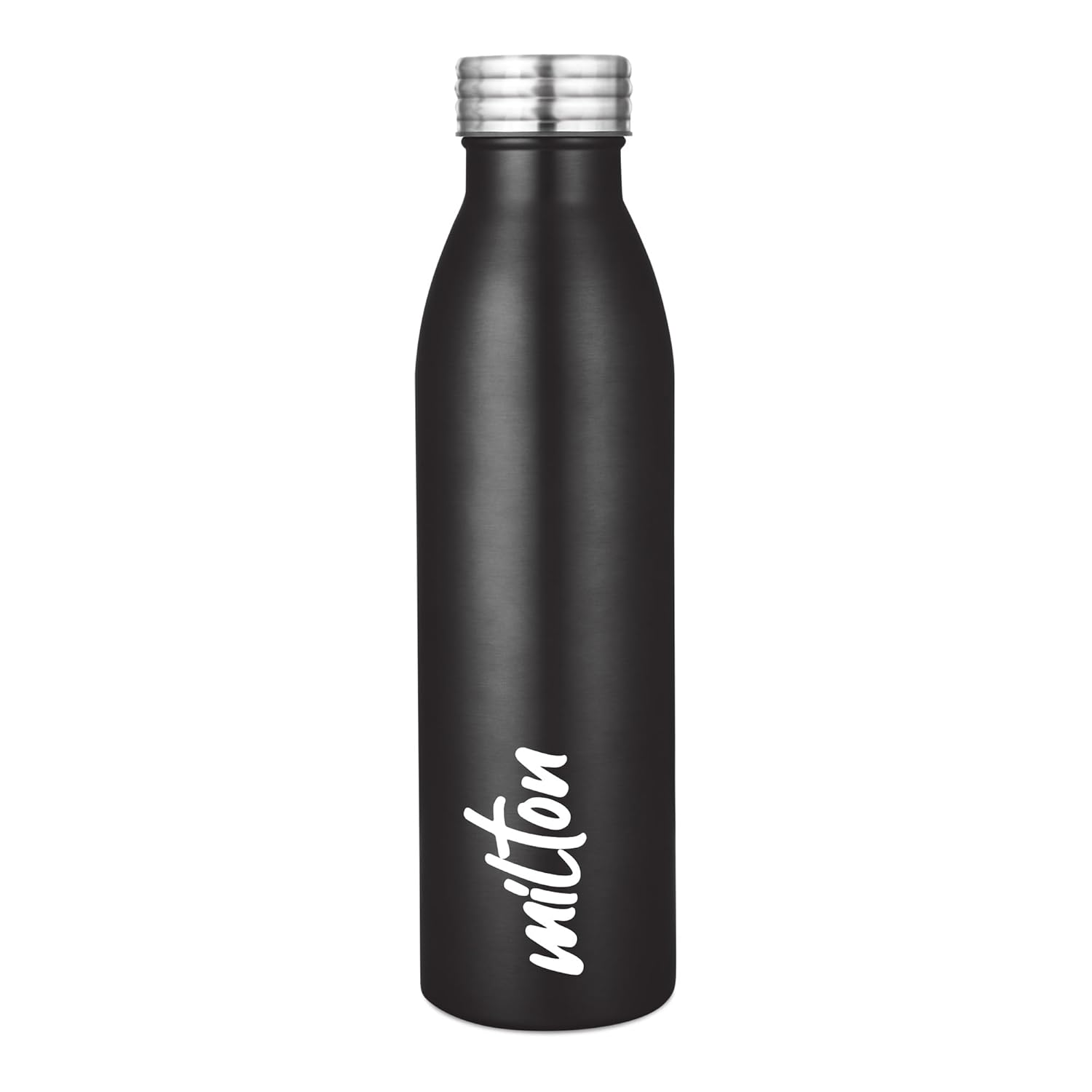 MILTON Breeze 1000 Stainless Steel Water Bottle, 1030 ml, Metallic | Single walled | Leak Proof | Easy Grip | Easy to Carry | Gym Bottle | Home | Kitchen | Hiking | Treking | Travel Bottle