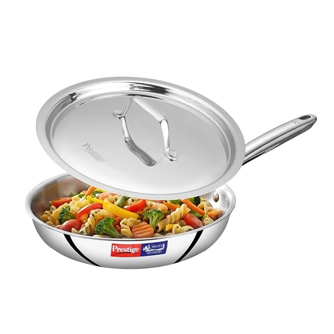 Prestige Triply Splendid Cookware Fry Pan 24Cm