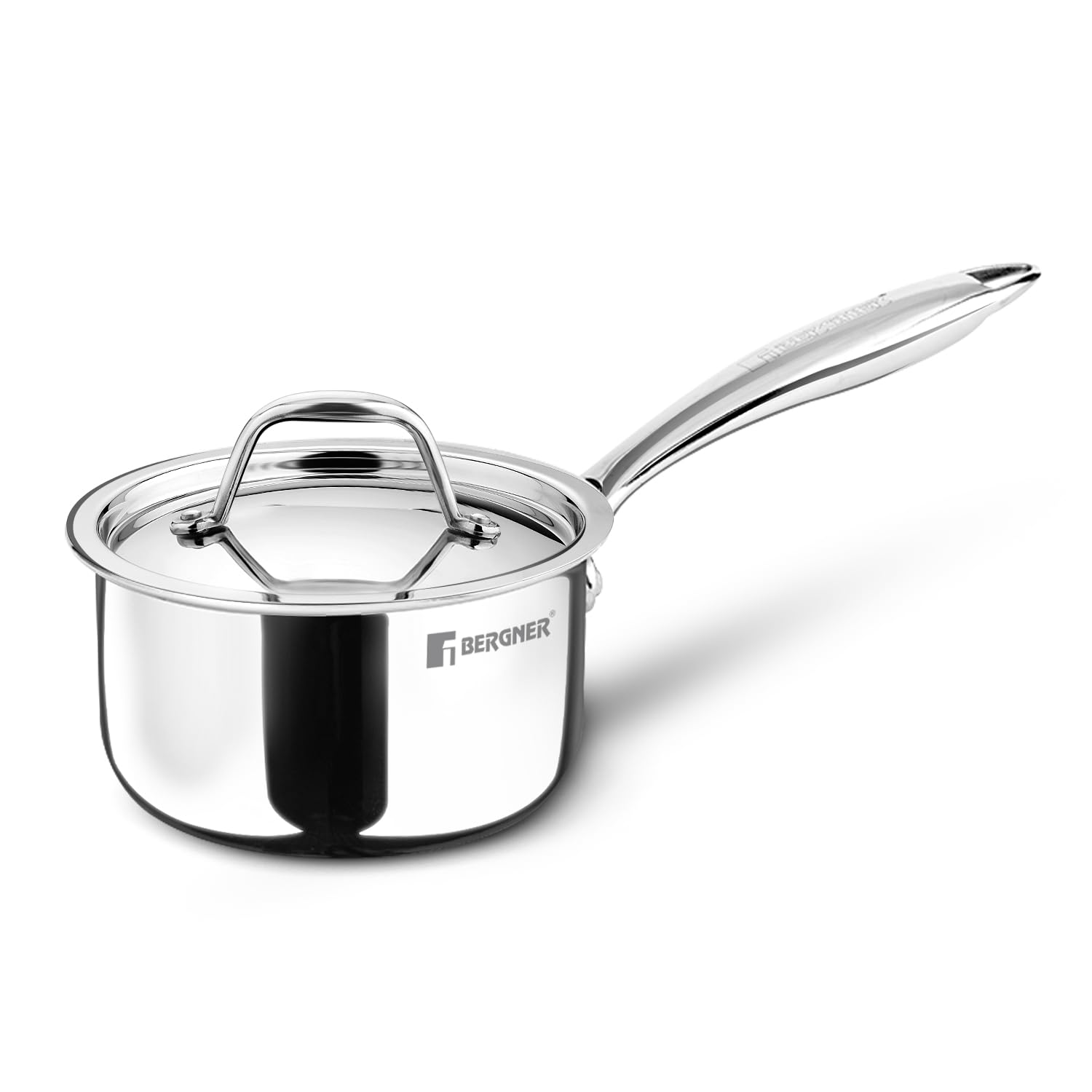 Bergner Argent Junior Chef TriPly Stainless Steel Sauce Pan with Lid