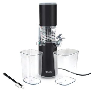 Borosil Portable Cold Press Slow Juicer |Black