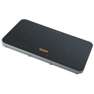 Hawkins Futura Dual Hob Induction Cooktop 3600W | 2 Burner | Auto Cut-off | Child Lock | 20 Power Levels | Black (FIC2A1)
