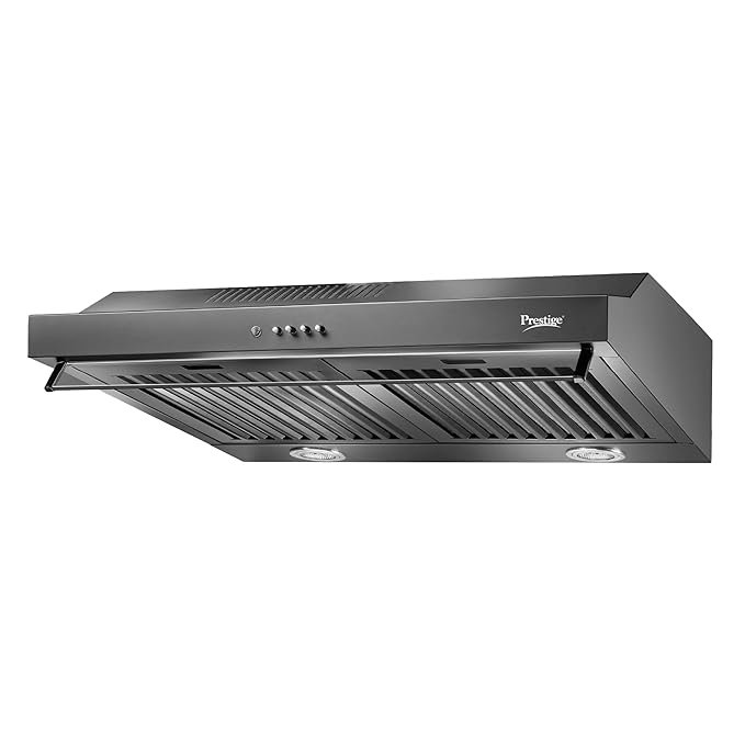 Prestige Chimney Slimline Ductless Black 60Cm