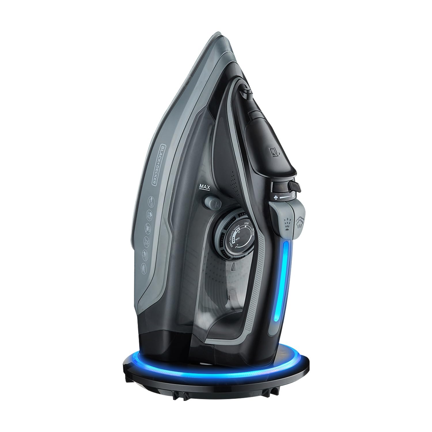 Black+Decker 2600-Watt Cordless Steam Iron Press | Black+Grey | Auto-shut off |