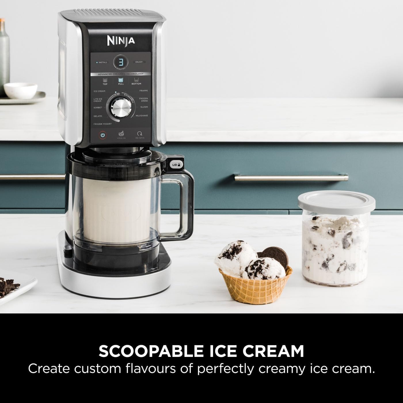 Ninja CREAMi Deluxe Ice Cream & Frozen Dessert Maker