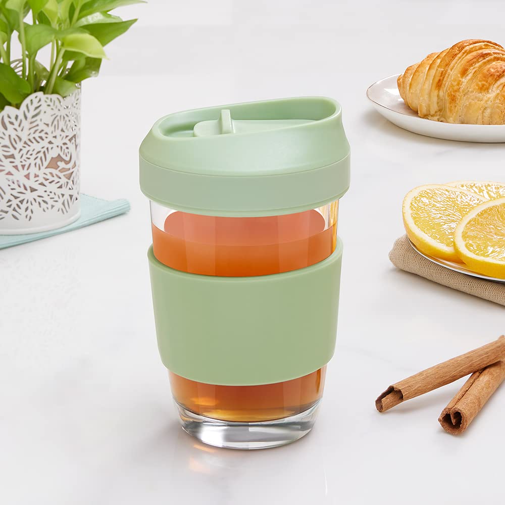 Borosil Green Glass Mug