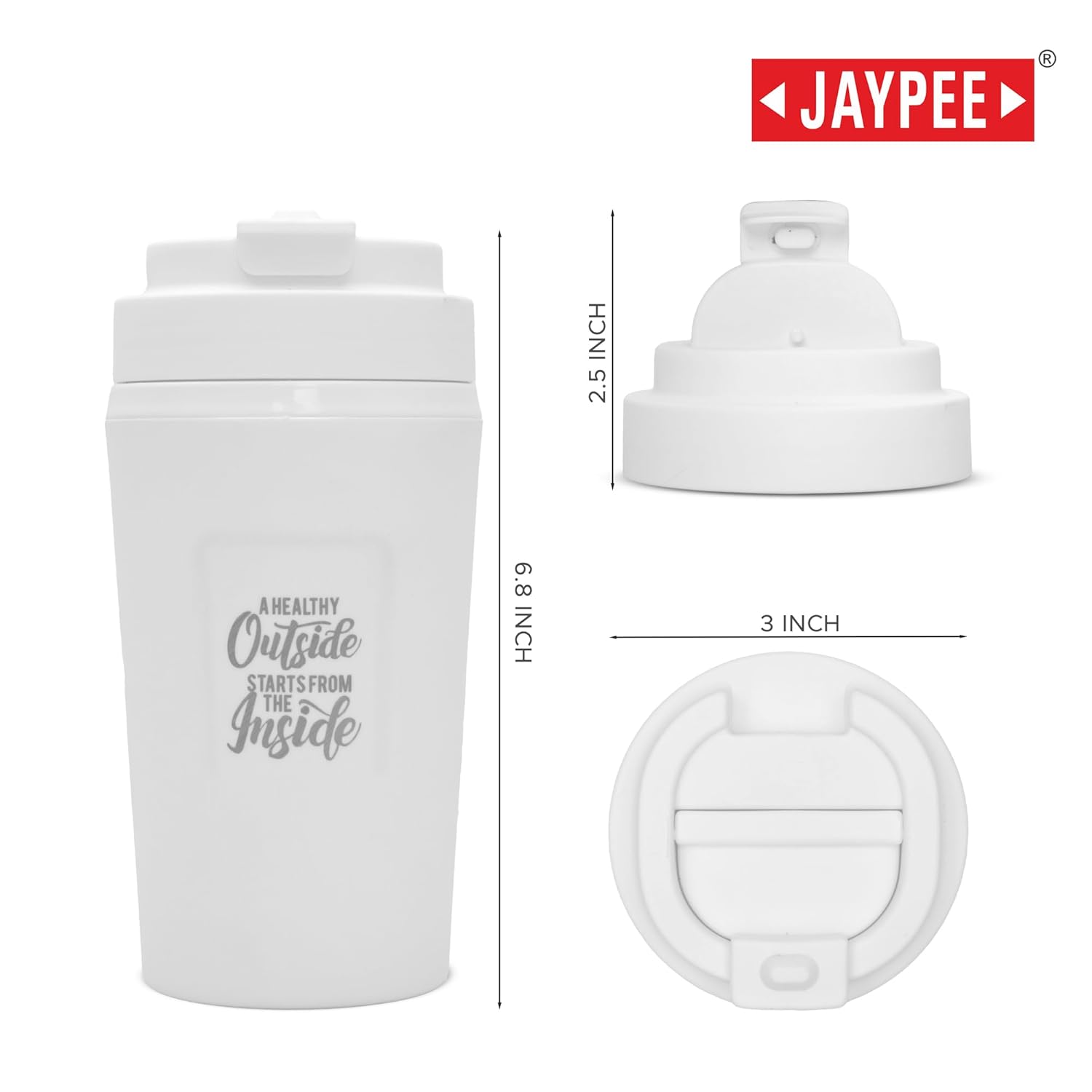 Jaypee Zip Sip Pu Insulated Hot & Cold Stainless Steel Coffee Mug