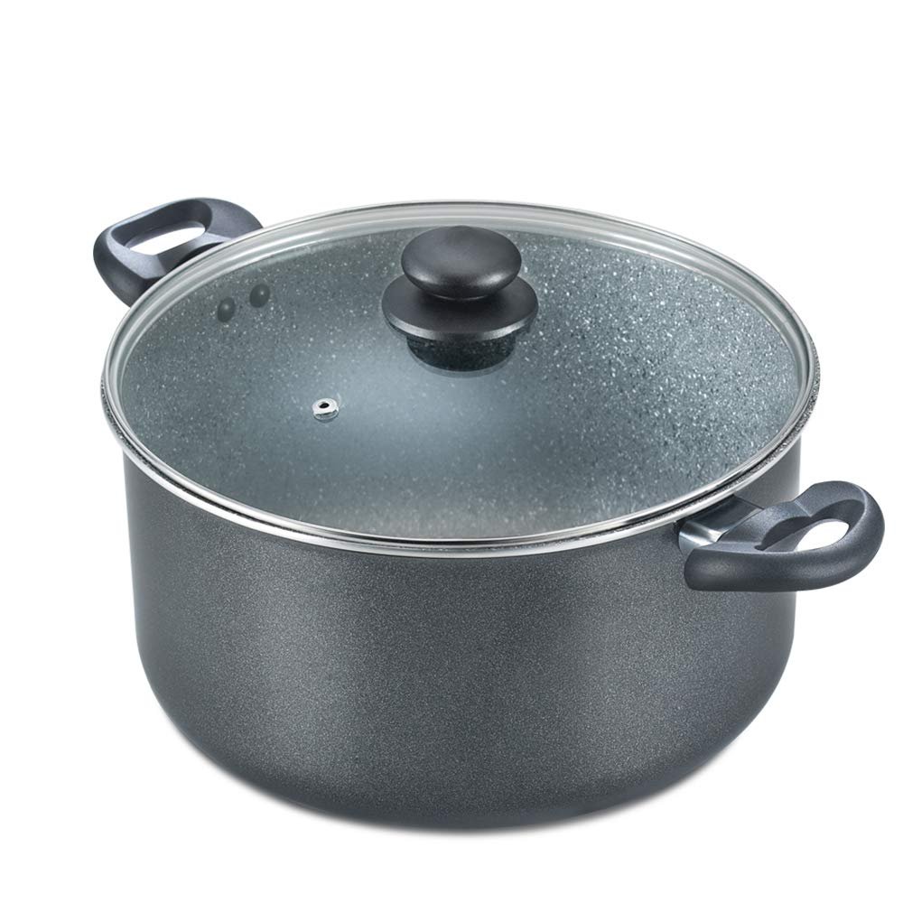 Prestige Stock Pot-Omega Dlx Granite W/Lid 280Mm