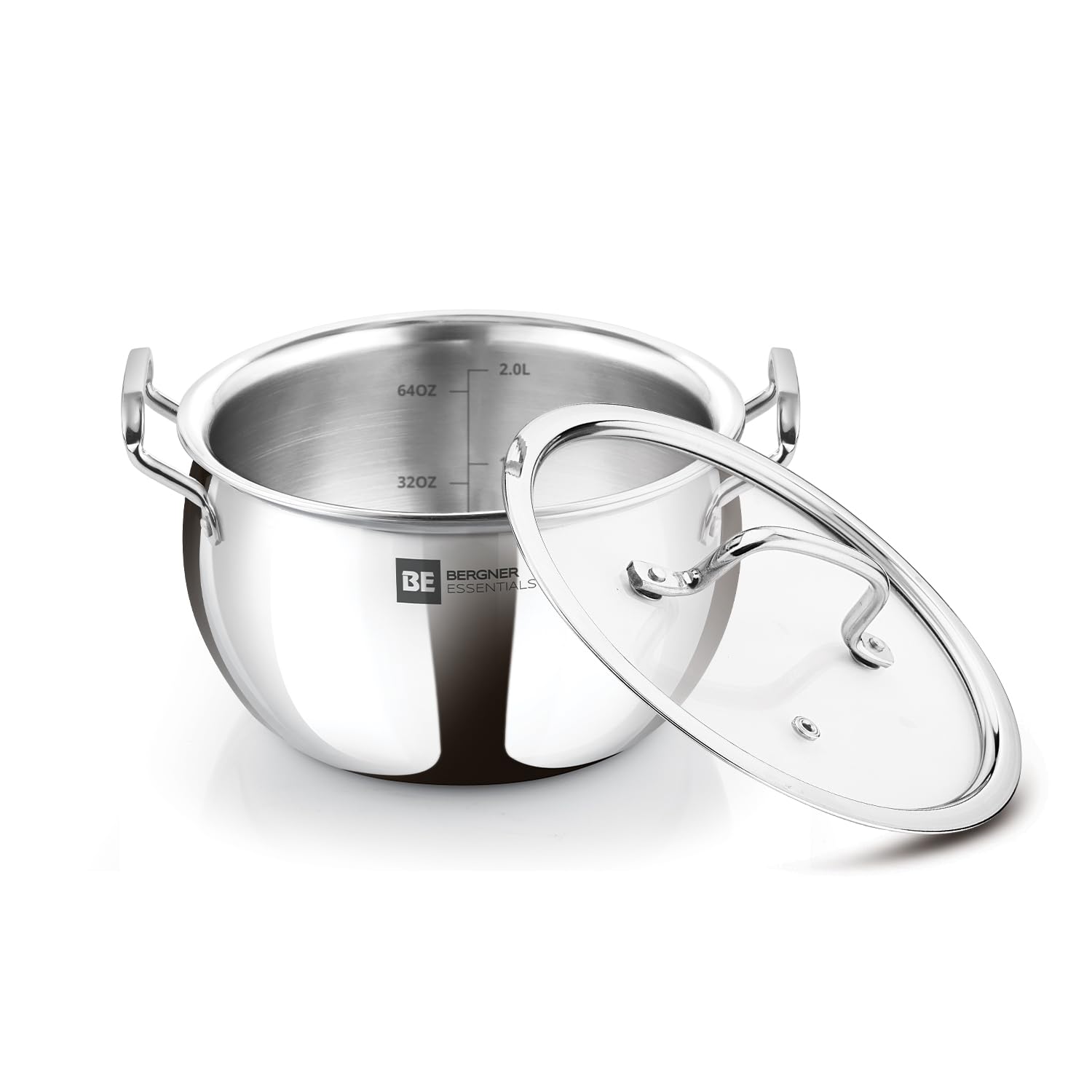 Bergner Ankush Triply Stainless Steel Rice Handi with Lid