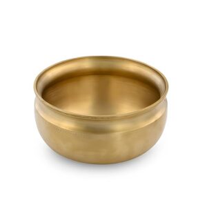 LIME Bronze/Kansa Pongal Handi Pot/Gundu/Cooking Pot