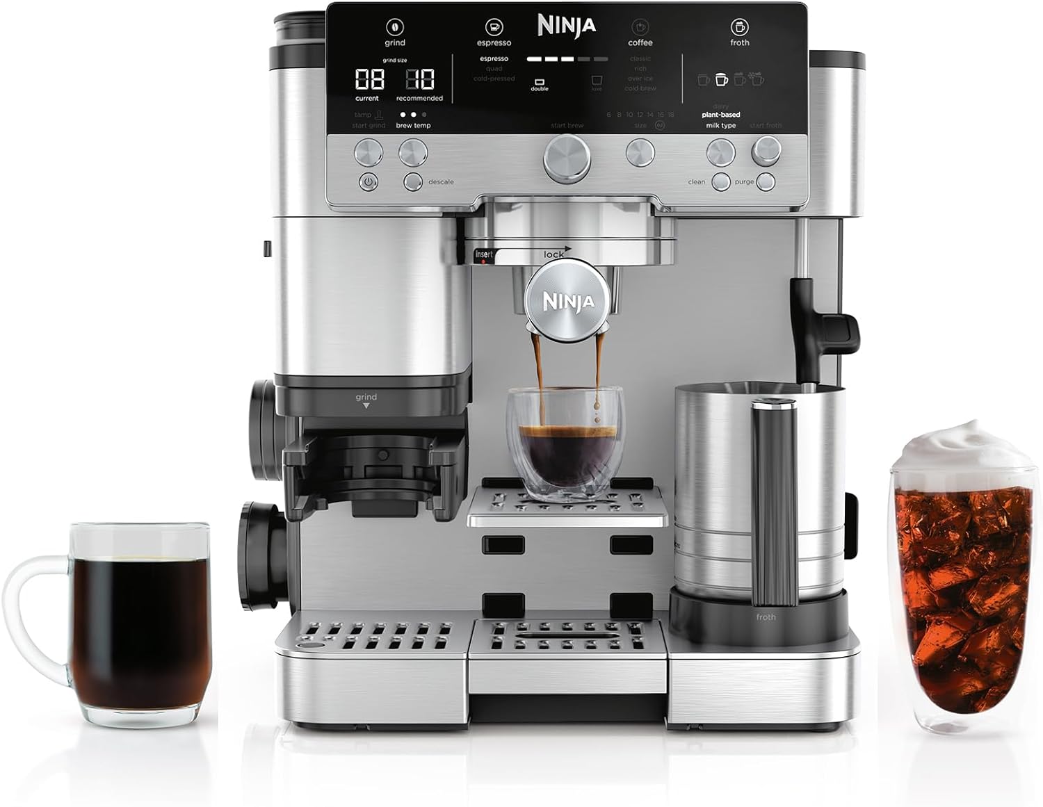 Ninja Luxe Café Premier 3-in-1 Espresso Machine with Built-in Grinder & Scale
