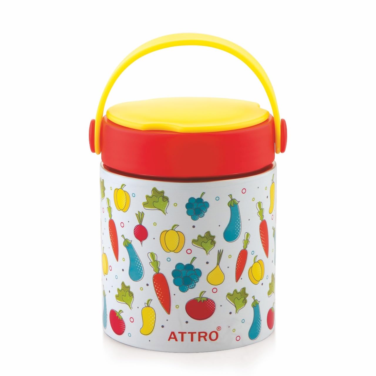 ATTRO Happy Go Vacuum Insulated Stainless Steel Soup Jar