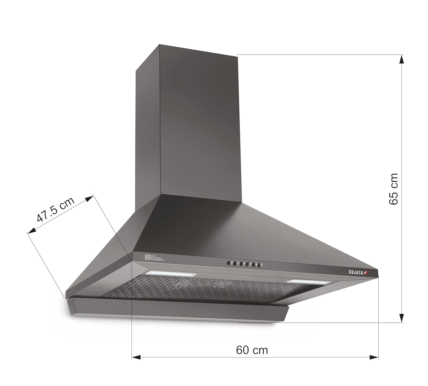 Sujata Onyx 60cm Chimney