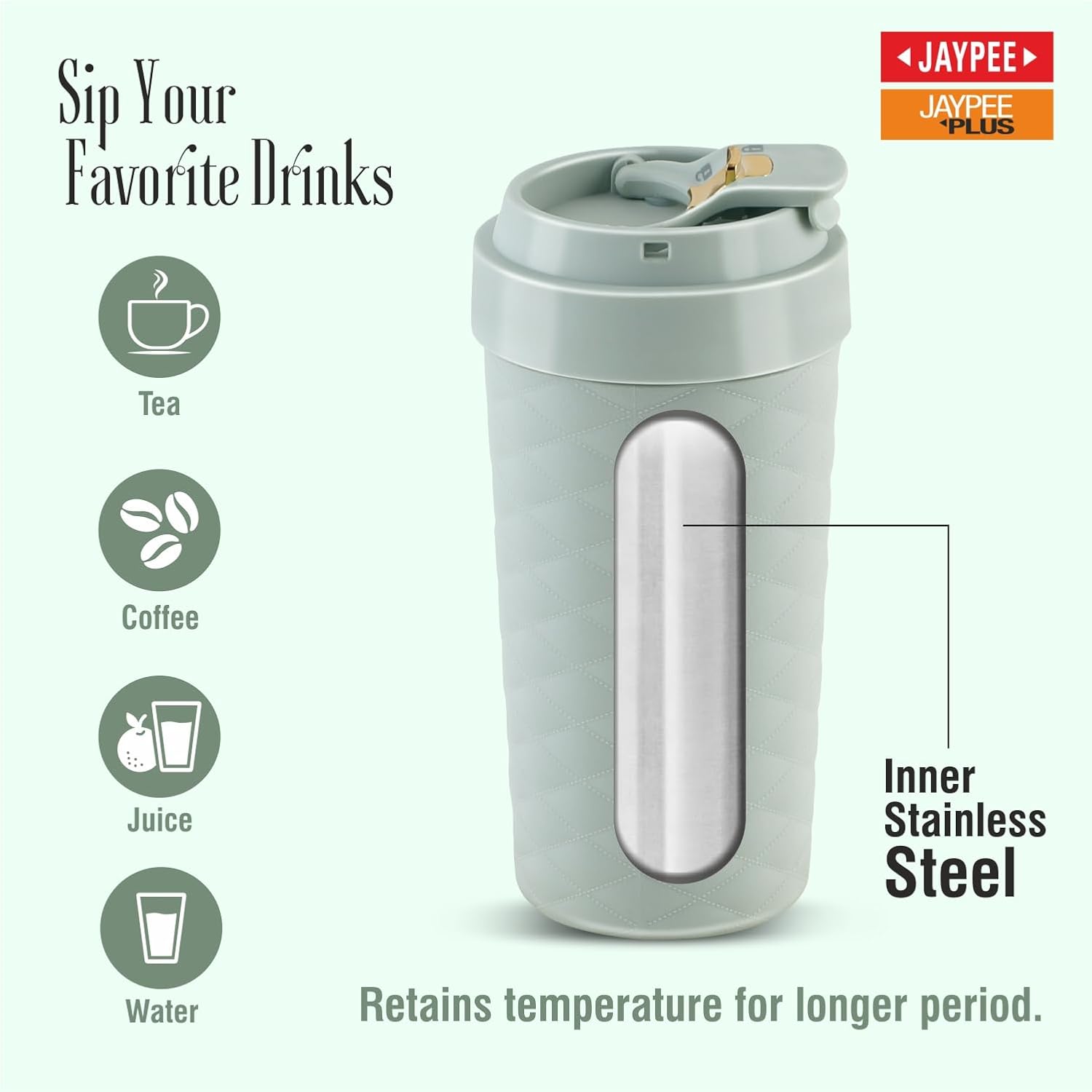 JAYPEE Luxip Sipper Pu Insulated Inner Stainless Steel