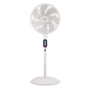 Pigeon Fantastic 75W Pedestal Fan with 7 Blades & 3 Speed Settings for Home & Office - White