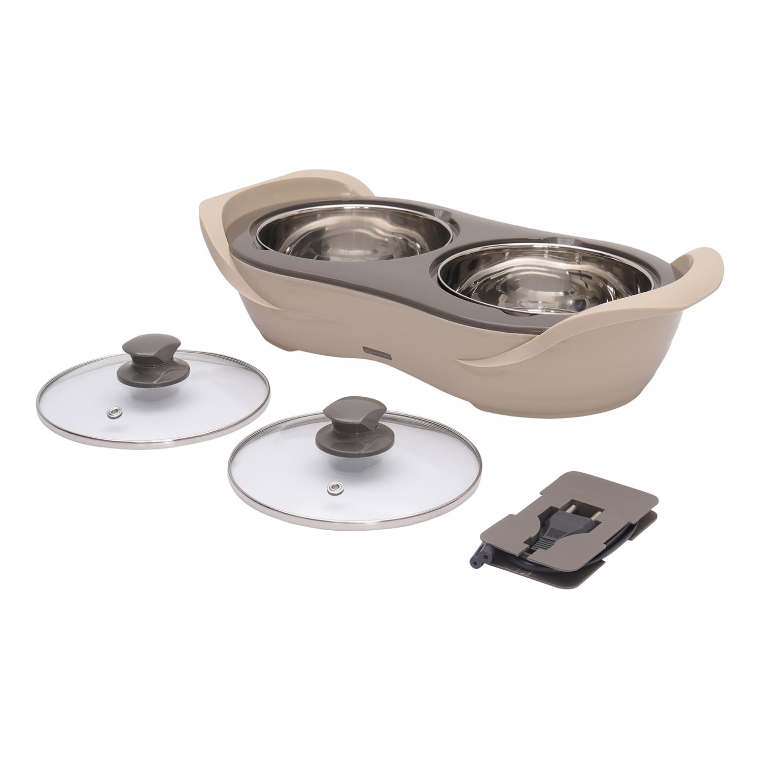 Jaypee Plus 2-in-1 Stainless Steel Electric Casserole Set