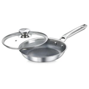 Prestige Triply Hexamagic Ceramic Cookware Fry Pan 20Cm With Glass Lid