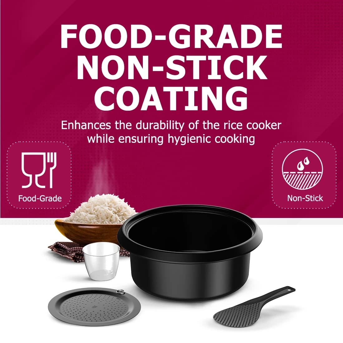 Crompton Harvest Pro Food Grade Non-stick Rice Cooker